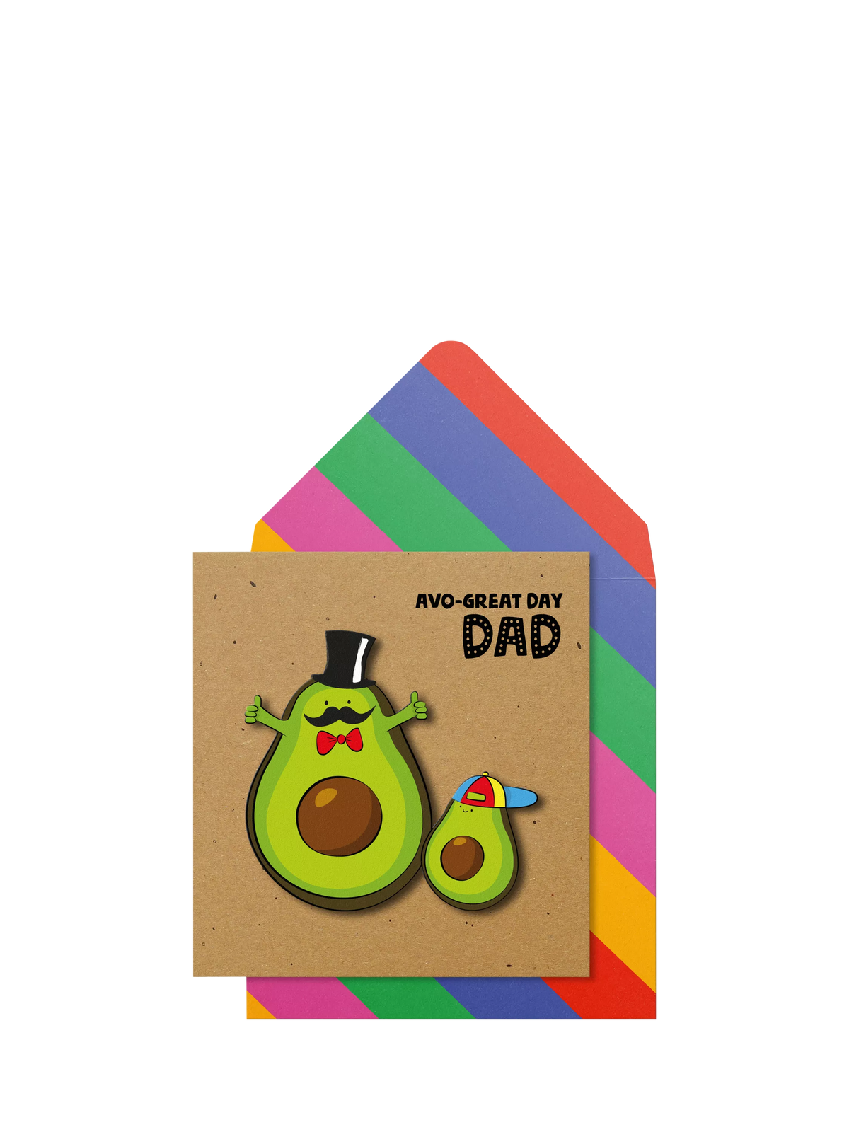 Tache Crafts Father's Day card avocado design (British brand)