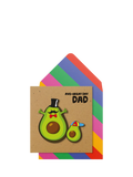 Tache Crafts Father's Day card avocado design (British brand)
