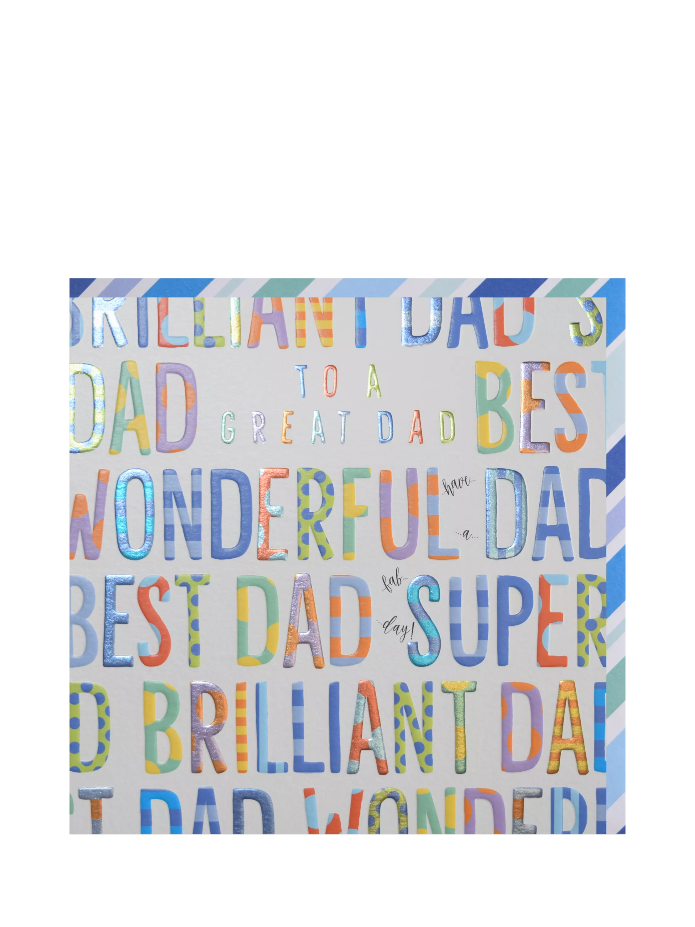 Wendy Jones Blackett Best Dad Ever Father's Day card, British product