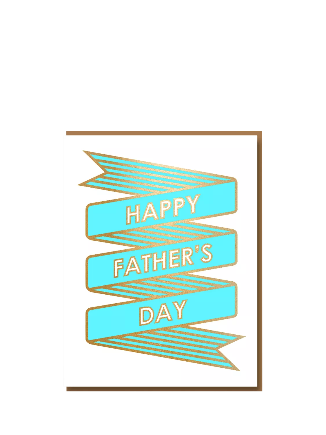 Nineteen Seventy Three Zig Zag Ribbon Father's Day card (British brand)