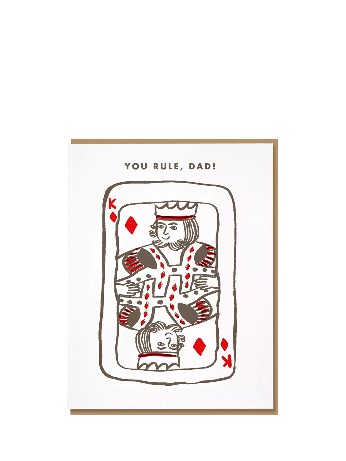 Nineteen Seventy Three King Of Diamonds card, imported from the UK