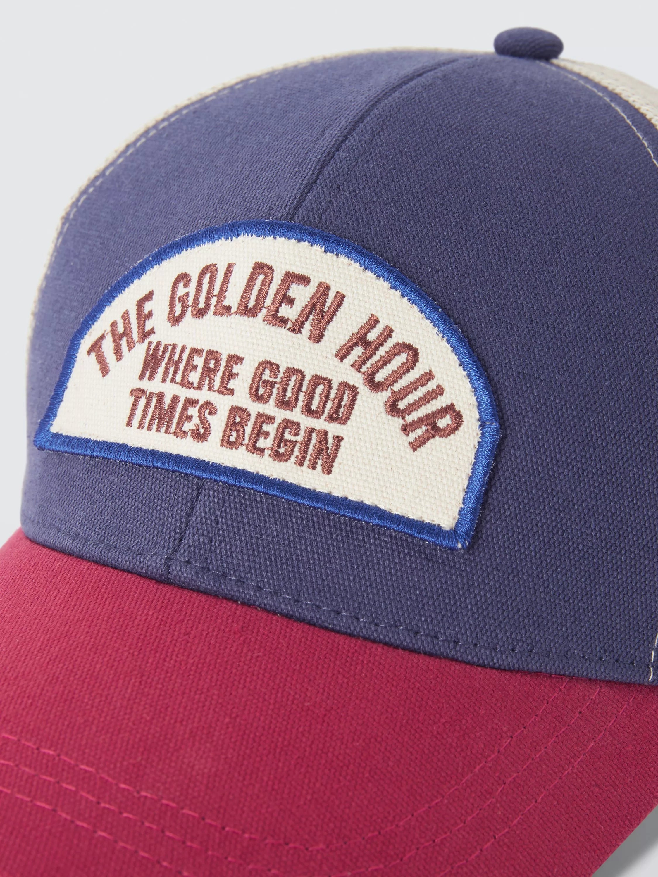 John Lewis Golden Hour baseball cap blue multi, UK version