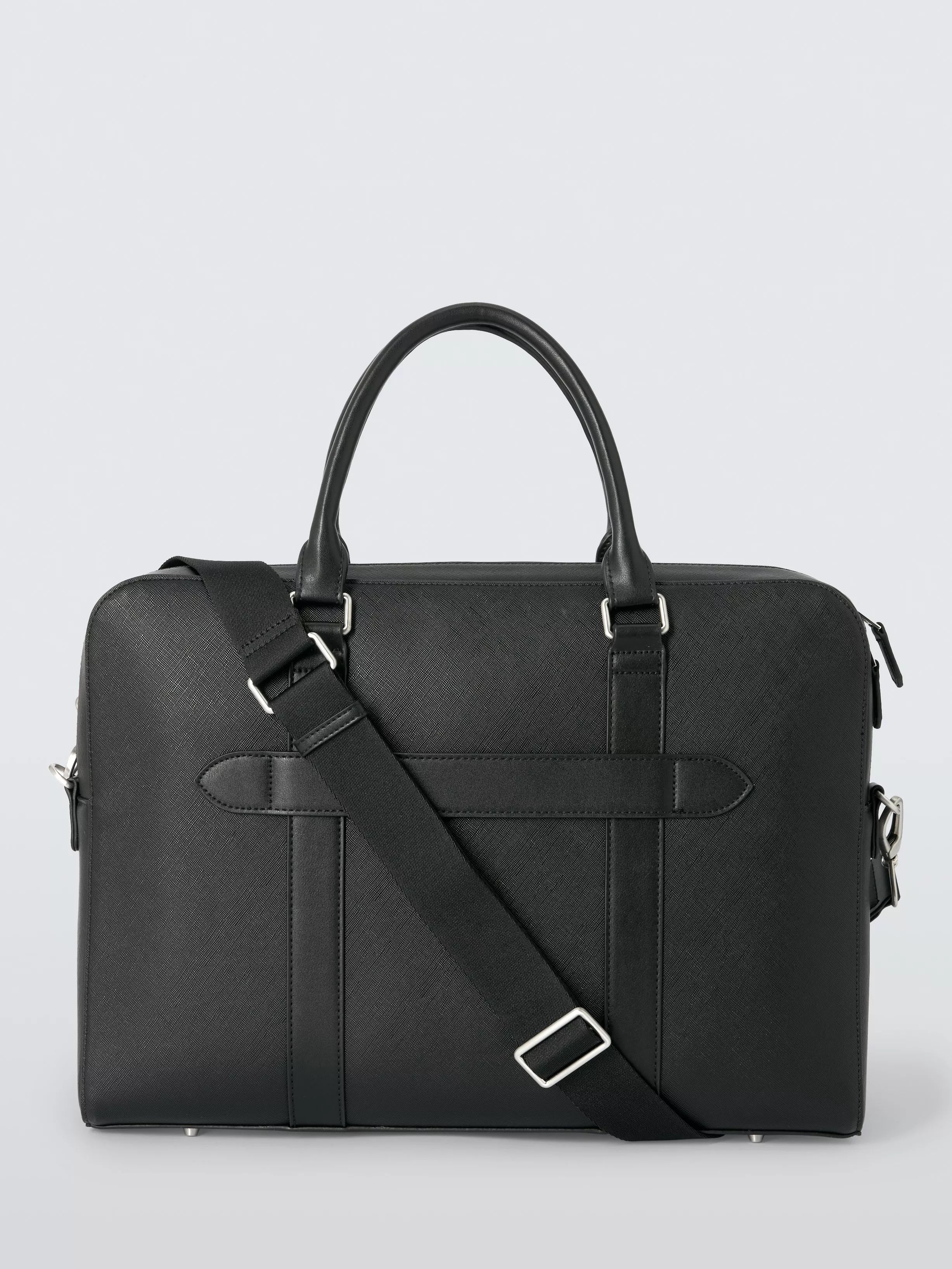John Lewis Zurich Zipped Briefcase Black - British product