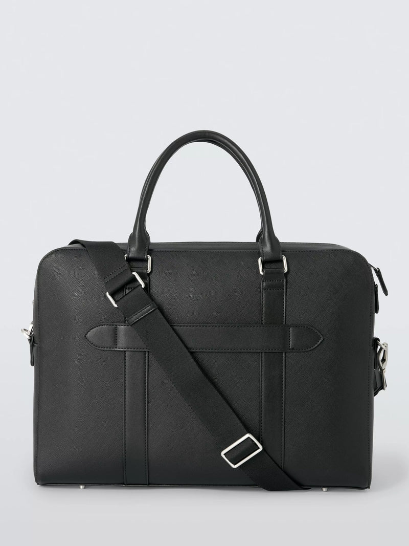 John Lewis Zurich Zipped Briefcase Black - British product