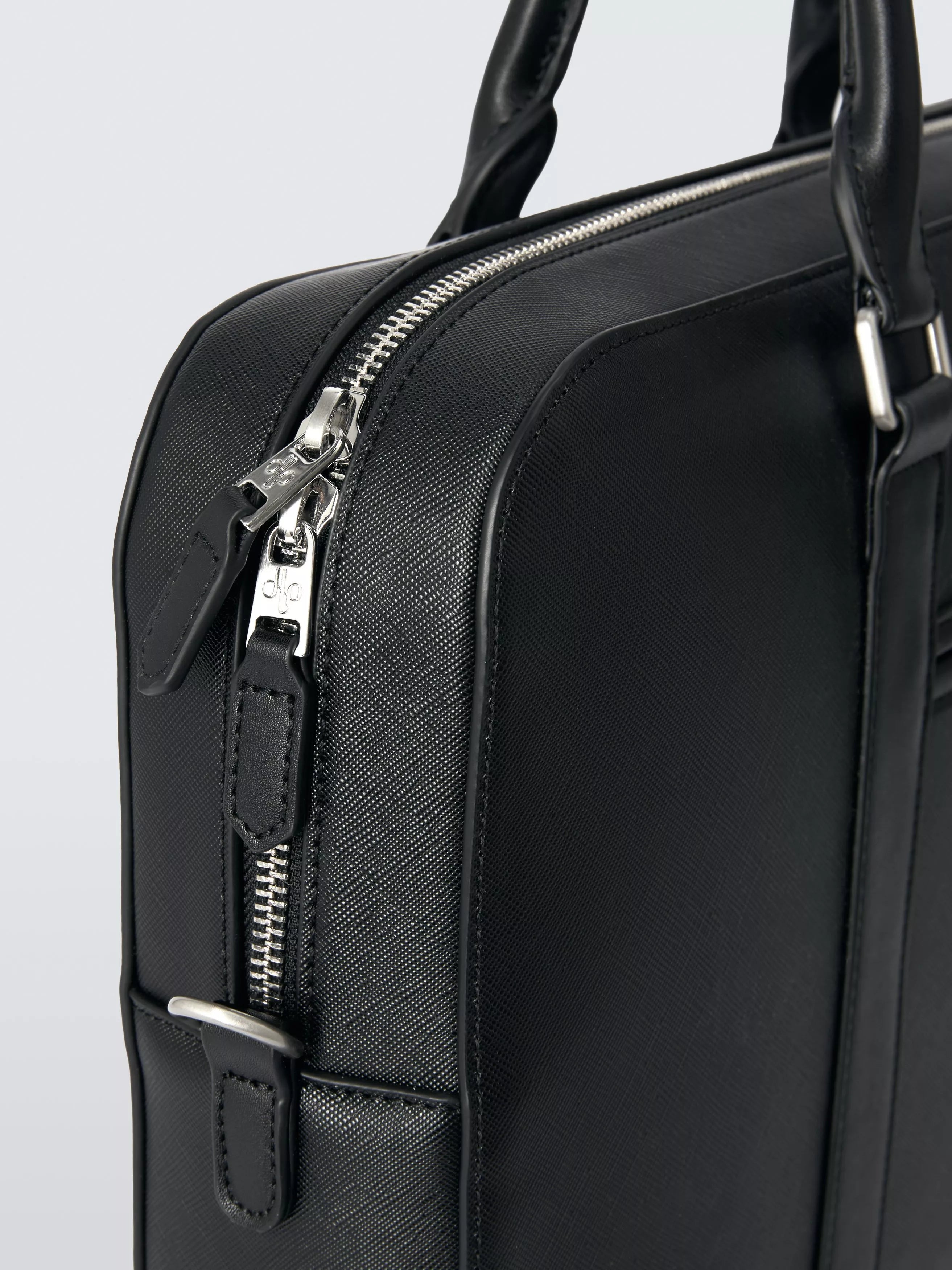 John Lewis Zurich Zipped Briefcase Black - British product