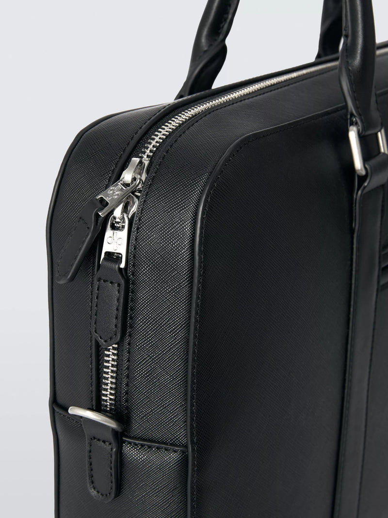 John Lewis Zurich Zipped Briefcase Black - British product