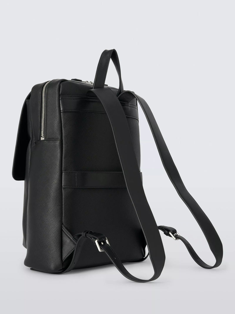 John Lewis Zurich zipped black backpack (British brand)