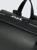 John Lewis Zurich zipped black backpack (British brand)