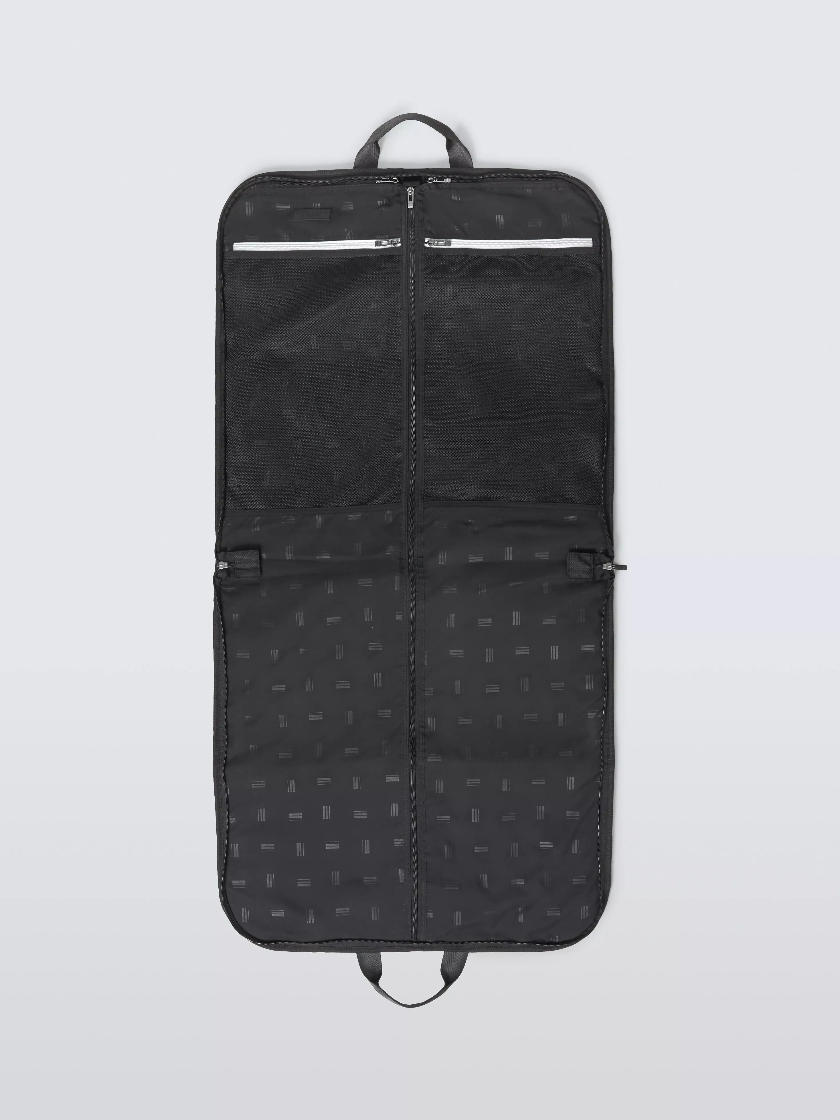 John Lewis Vienna zipped garment bag black 100% polyester (British brand)