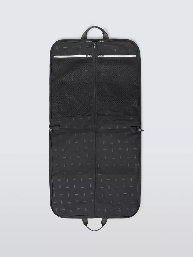 John Lewis Vienna zipped garment bag black 100% polyester (British brand)