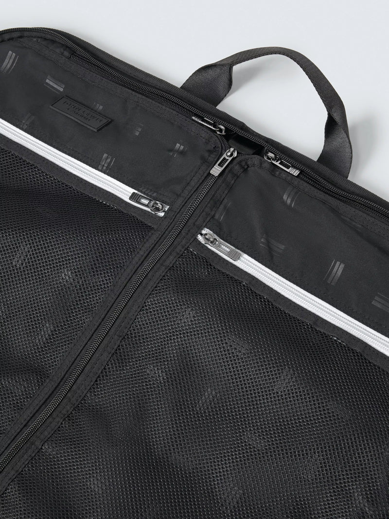 John Lewis Vienna zipped garment bag black 100% polyester (British brand)