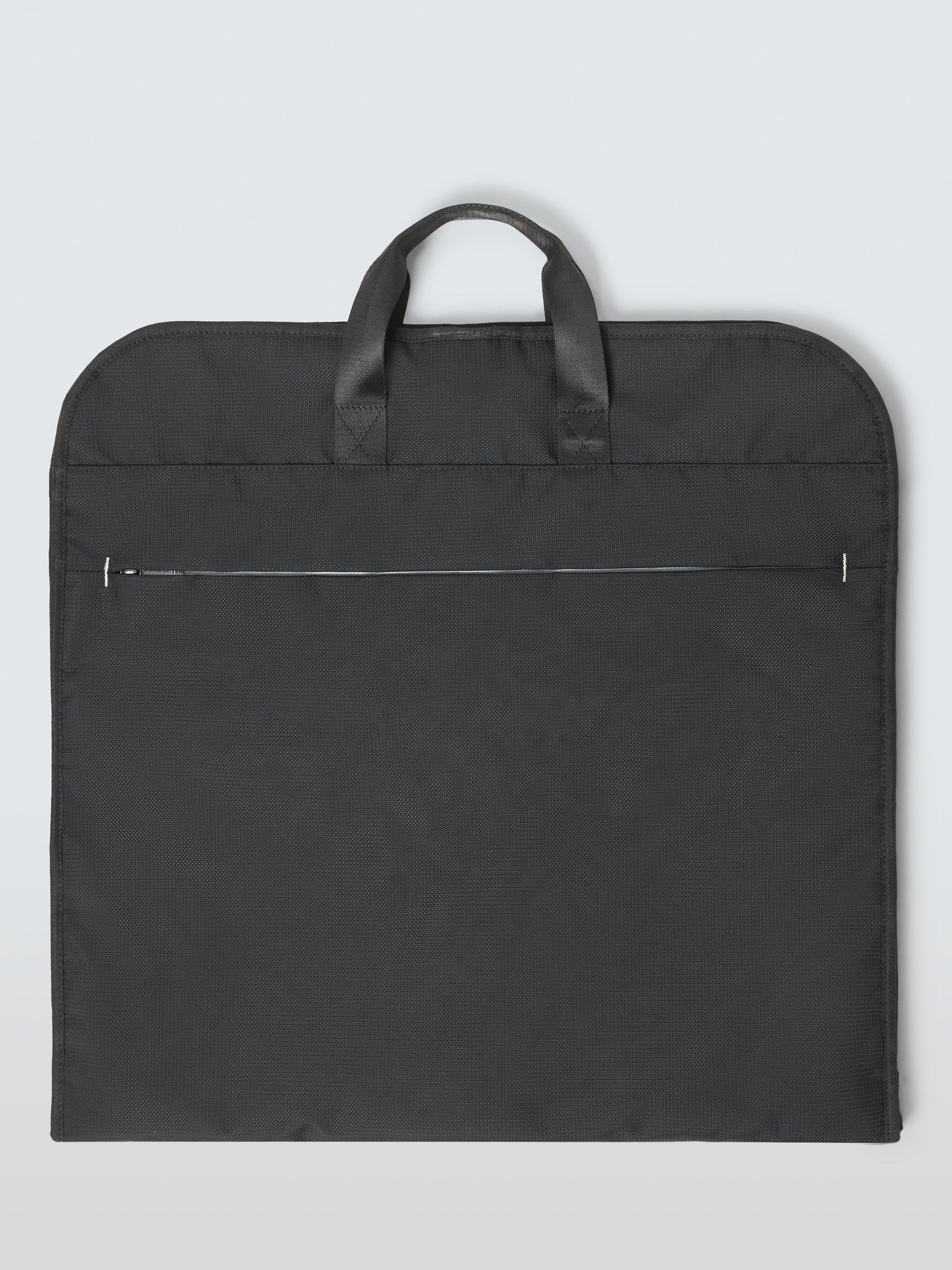 John Lewis Vienna zipped garment bag black 100% polyester (British brand)