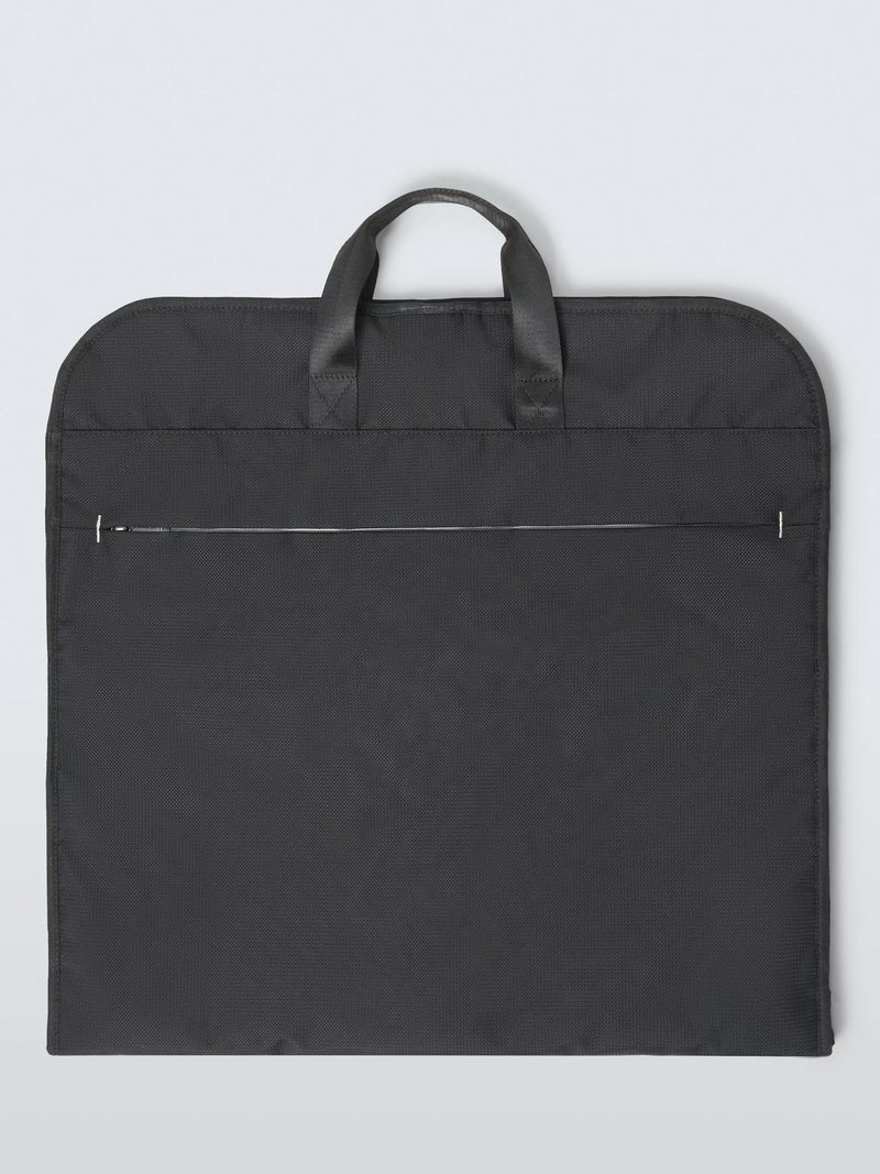 John Lewis Vienna zipped garment bag black 100% polyester (British brand)