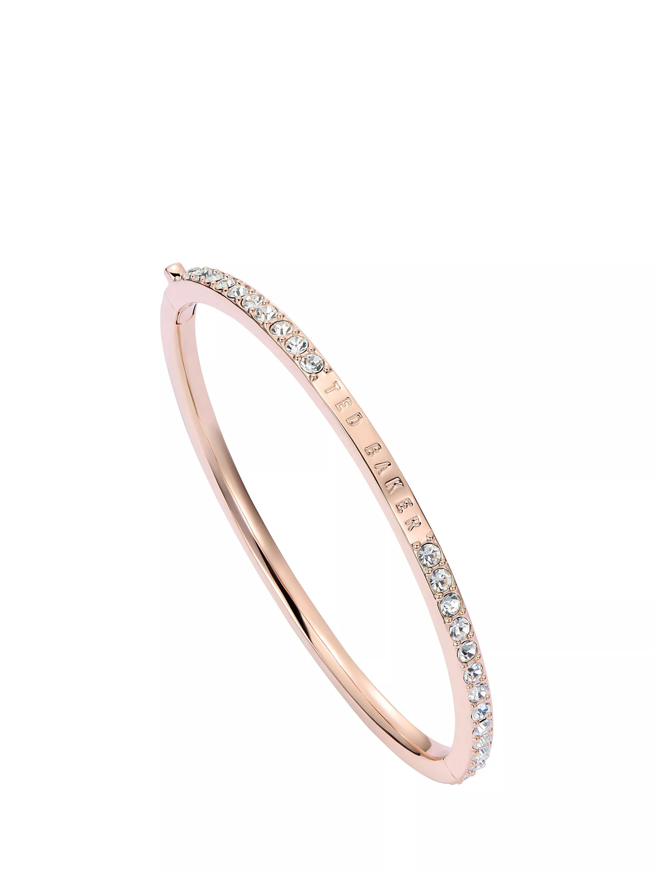 Ted Baker Claudia Narrow Crystal Hinged Bangle Bracelet