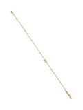 Ted Baker gold-tone crystal heart adjustable bracelet (British brand)