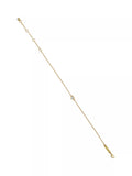 Ted Baker gold-tone crystal heart adjustable bracelet (British brand)