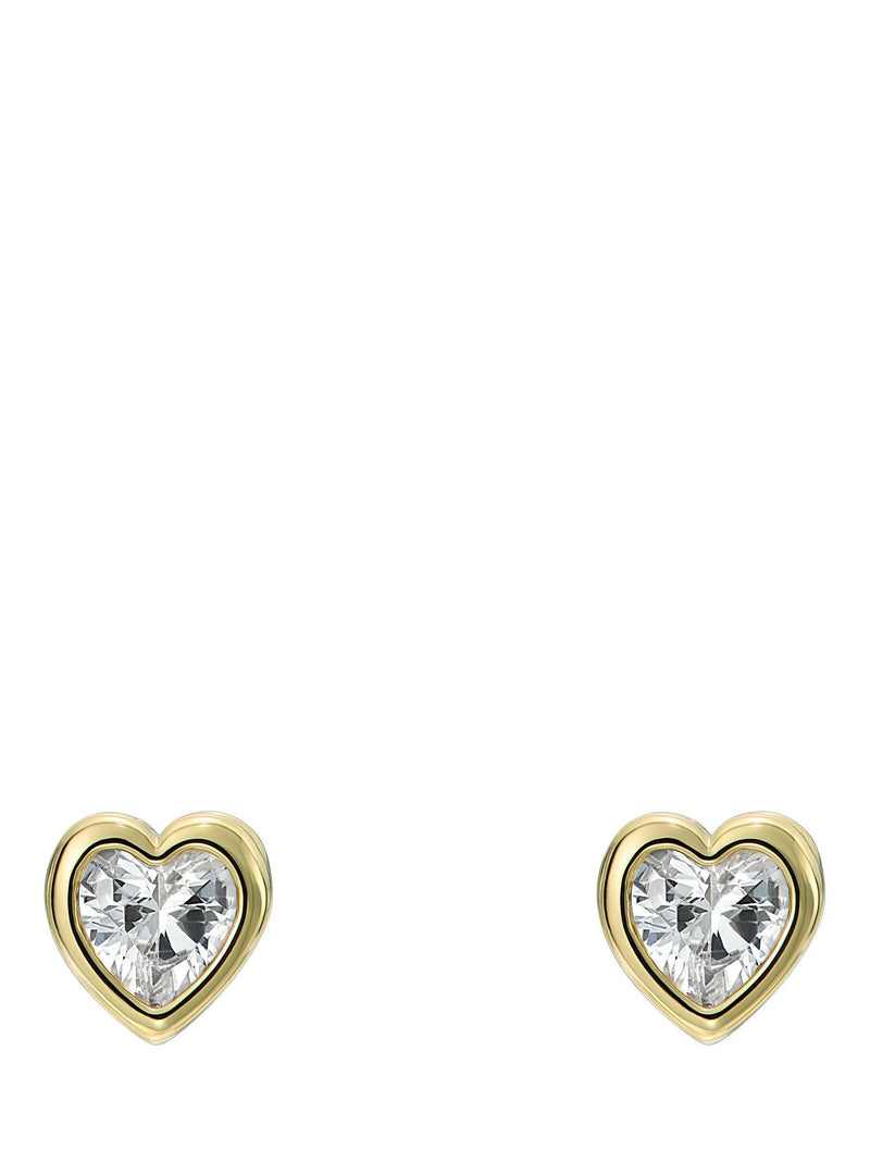 Ted Baker mini crystal heart stud earrings (British brand)