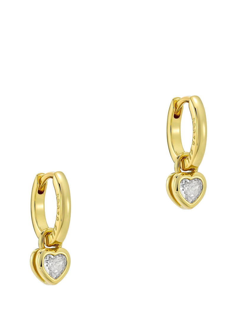 Ted Baker crystal heart huggie earrings - British product