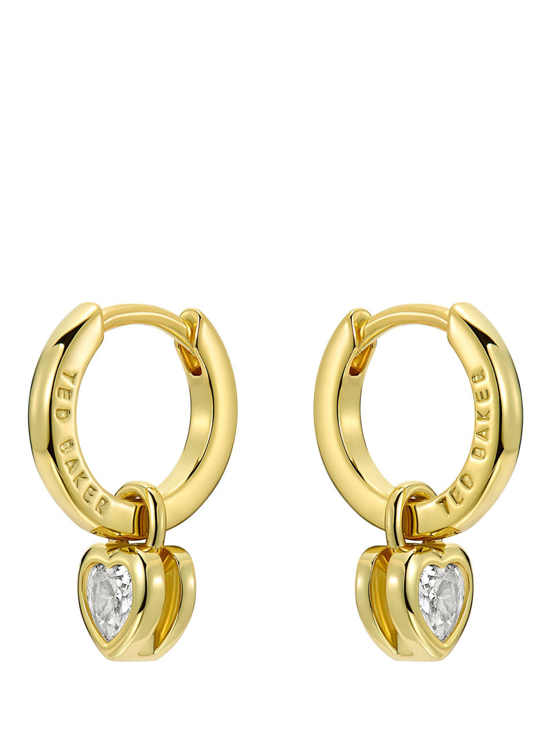 Ted Baker crystal heart huggie earrings - British product