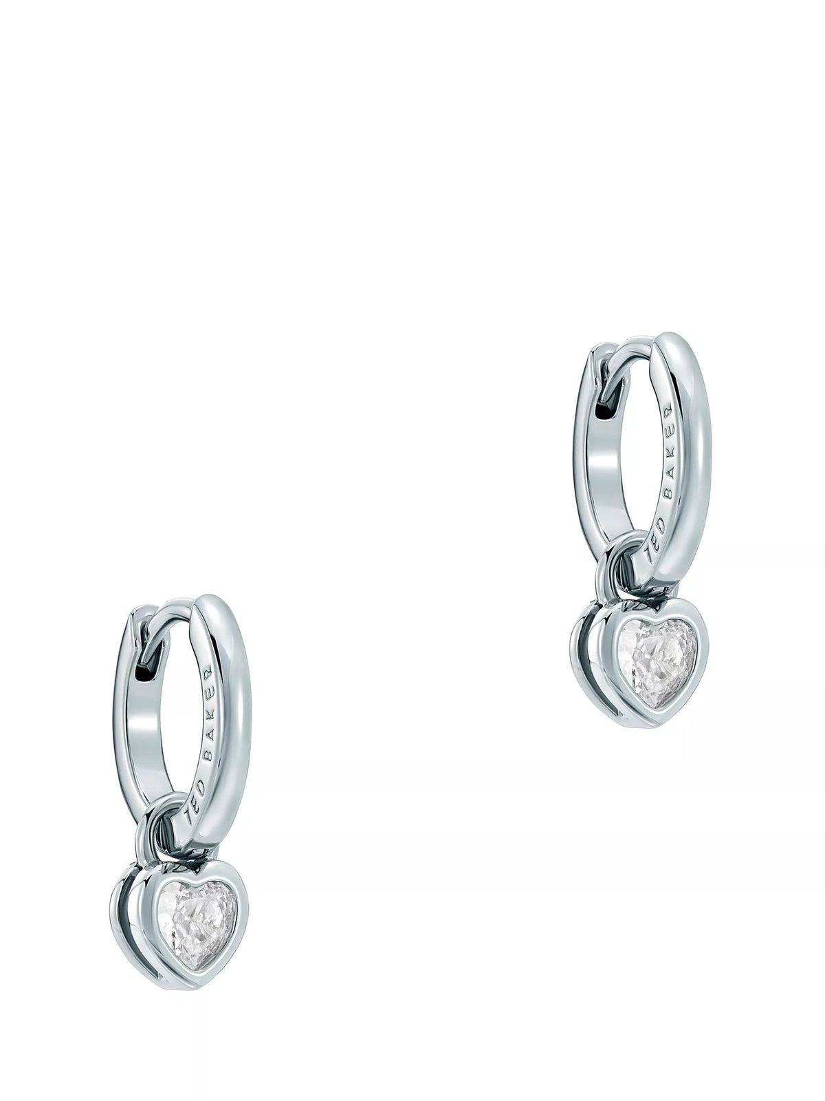 Ted Baker crystal heart huggie earrings - British product
