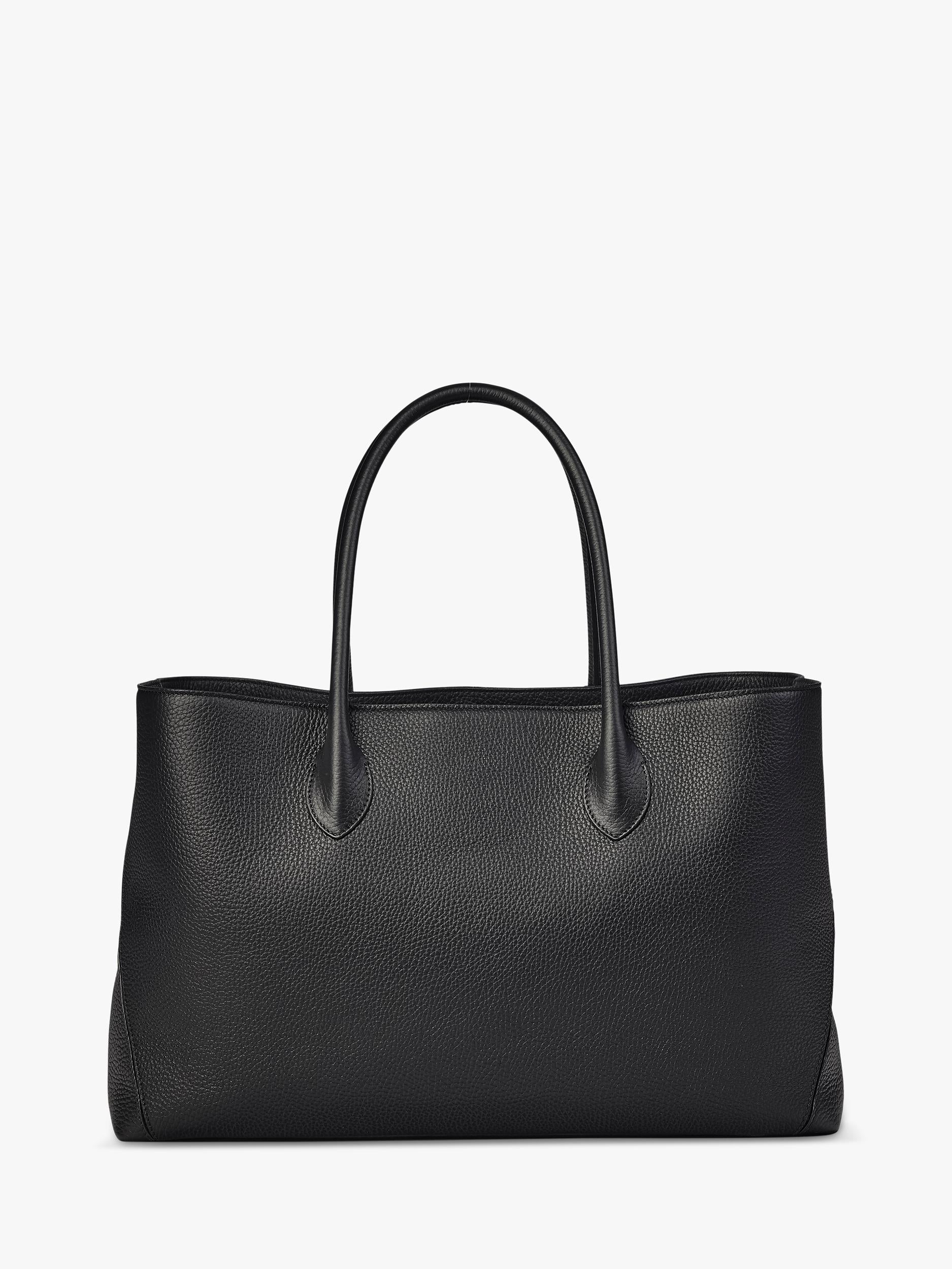 Aspinal of London leather tote bag black (British brand)