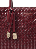 Aspinal of London leather tote bag burgundy - British product
