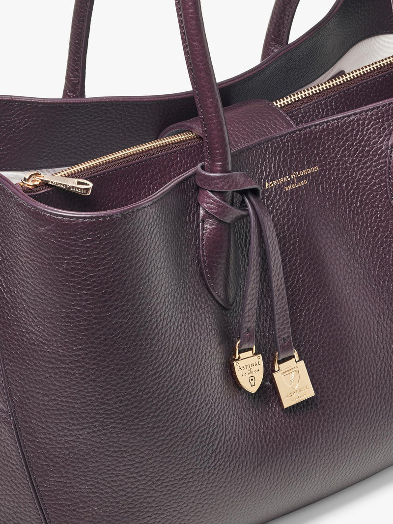 Aspinal of London leather tote bag with Bee charms (British brand)