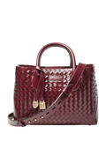 Aspinal of London woven leather midi tote bag (British brand)