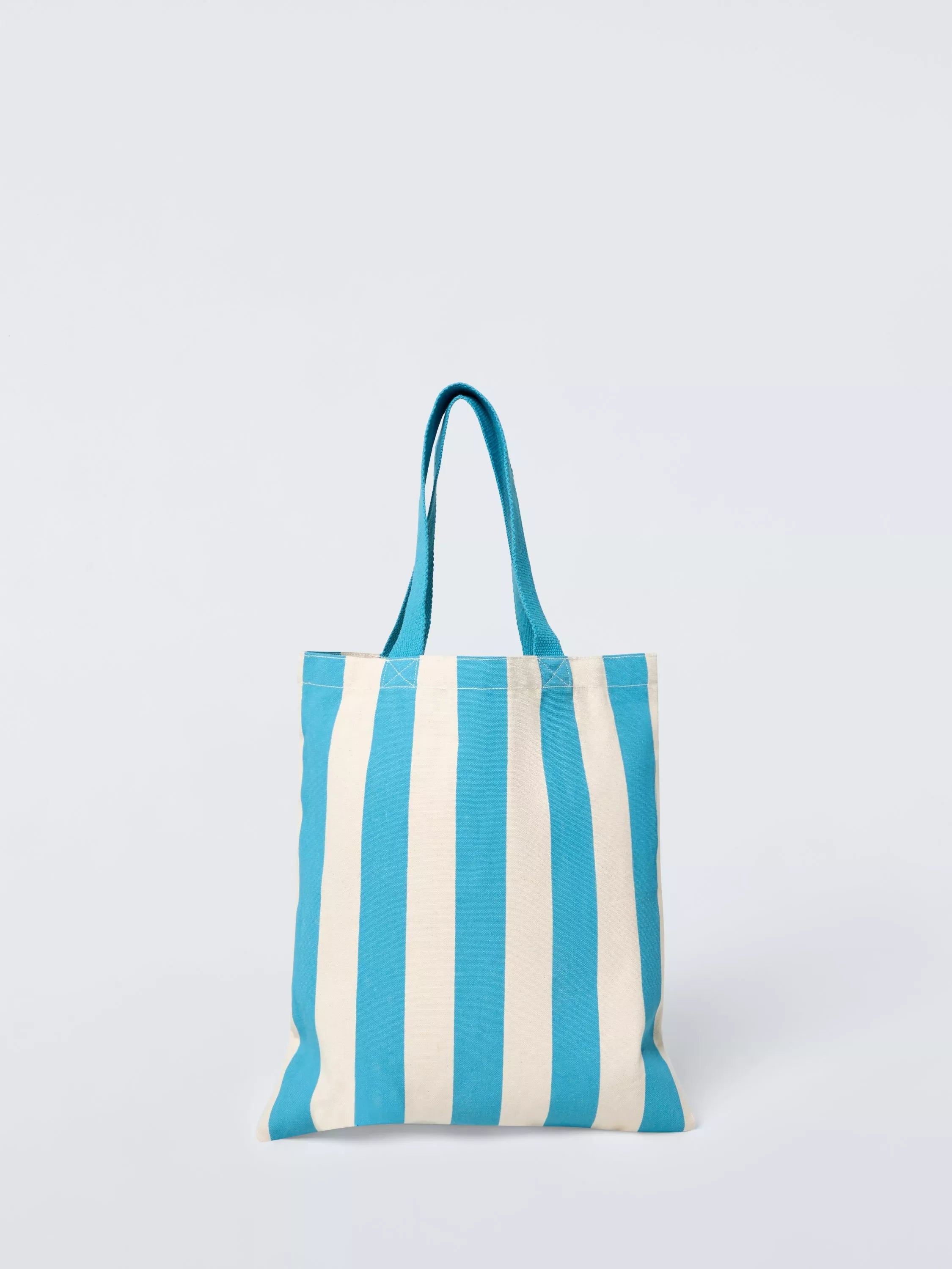 John Lewis teal stripe cotton tote bag - British product