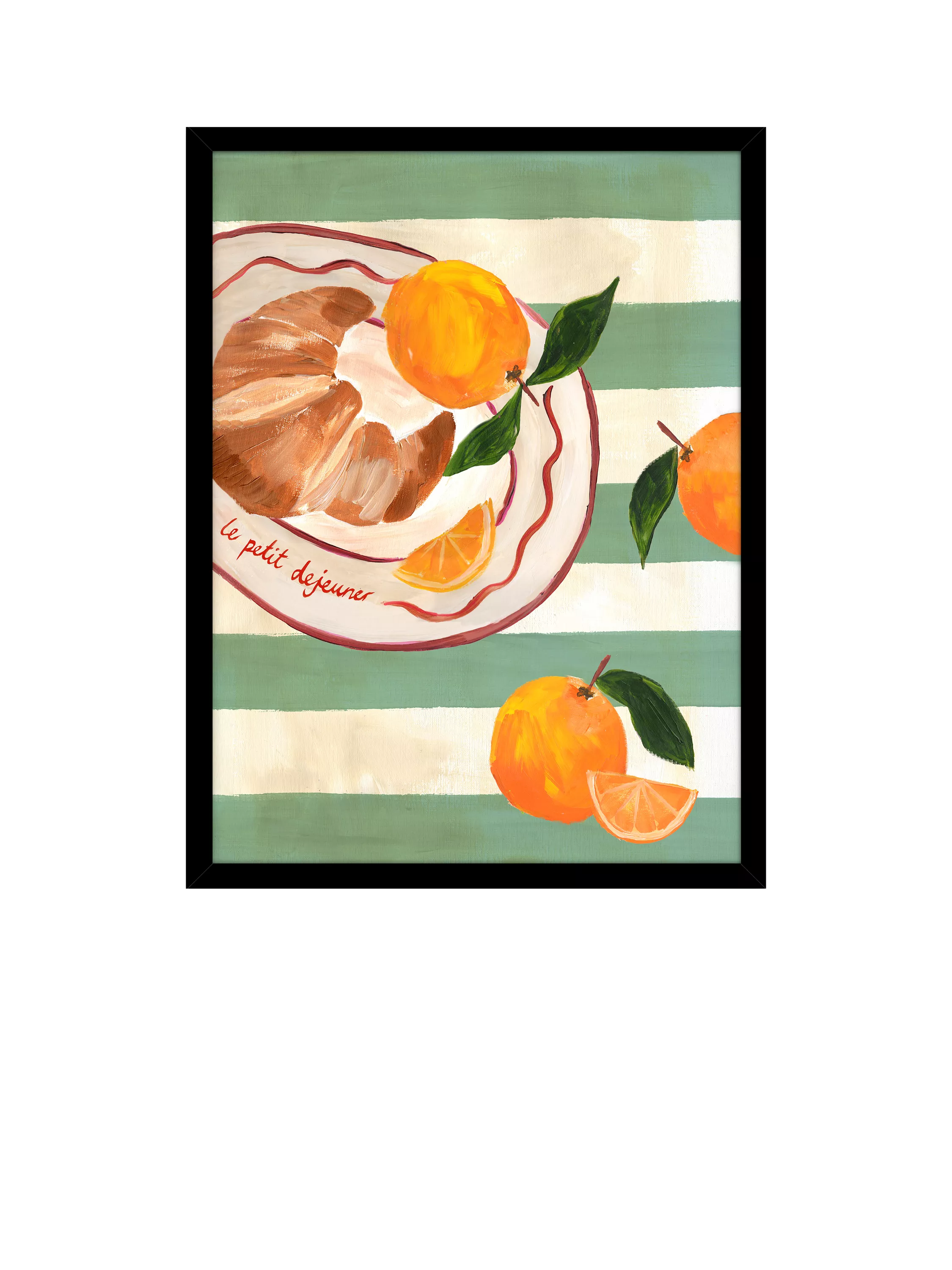 John Lewis framed print 'Le Petit Dejeuner' by Emily Daborn 42x32cm, UK version