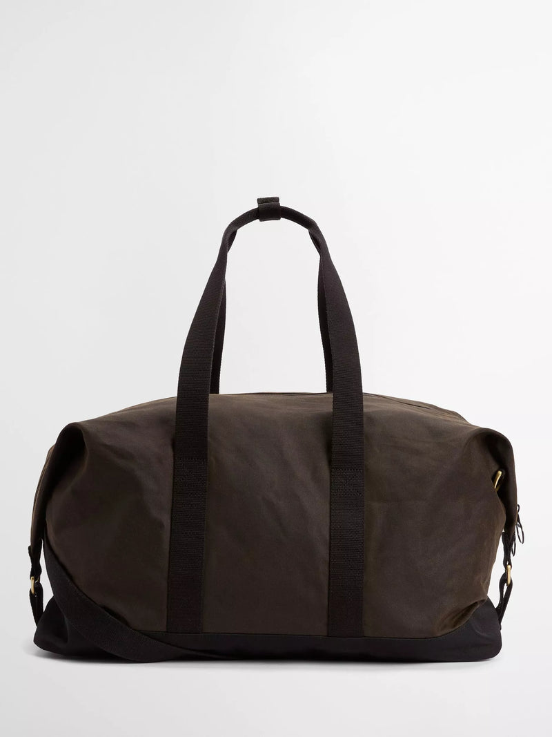 Barbour waxed cotton holdall Olive/Black, UK version