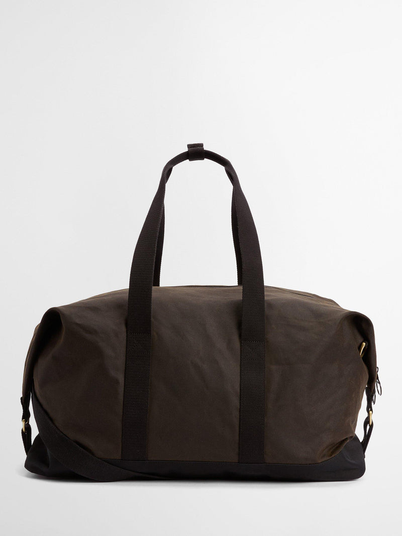 Barbour waxed cotton holdall Olive/Black, UK version
