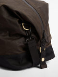 Barbour waxed cotton holdall Olive/Black, UK version