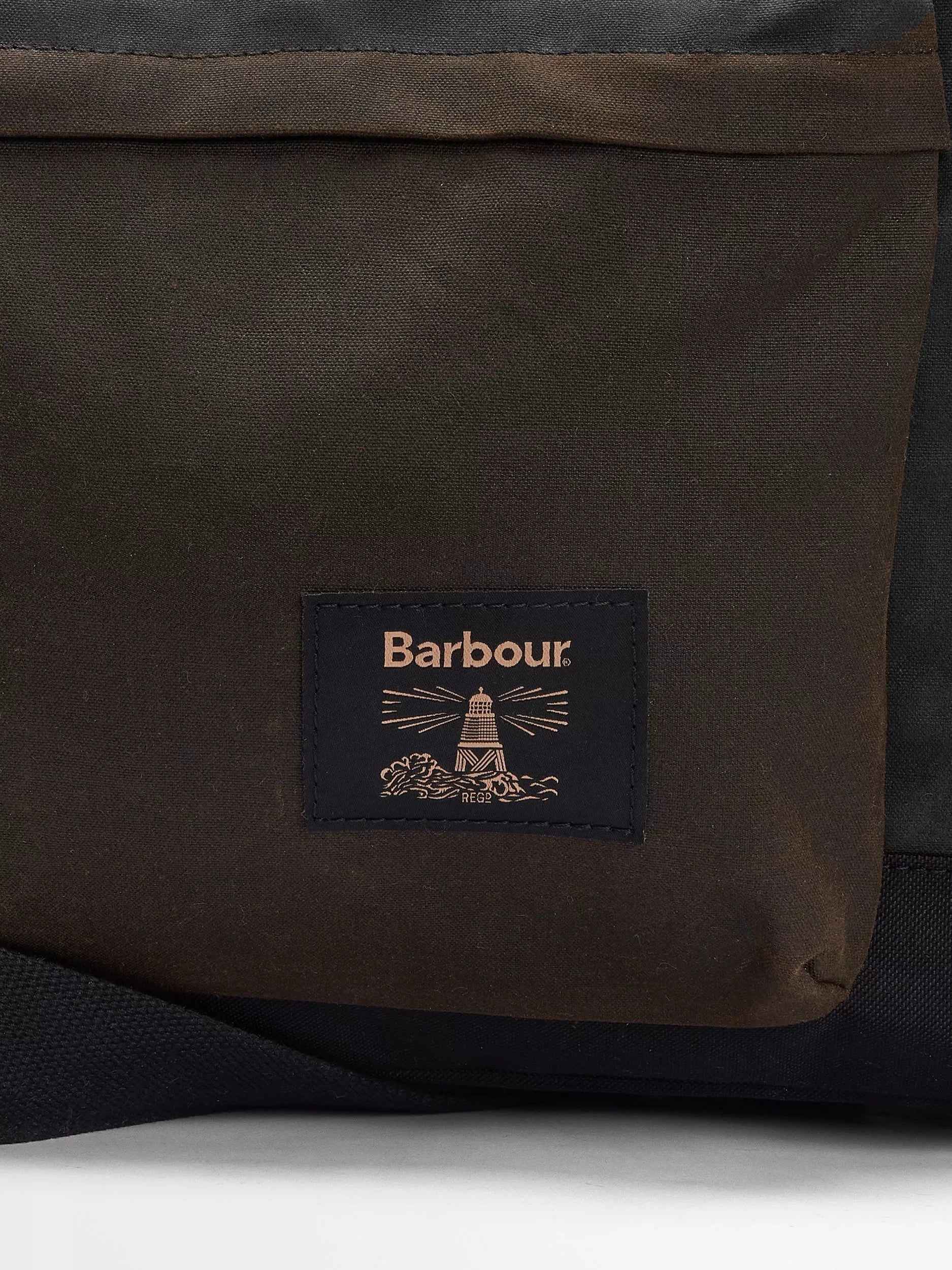 Barbour waxed cotton holdall Olive/Black, UK version