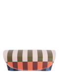 Gardner stripe faux leather glasses case, imported from the UK