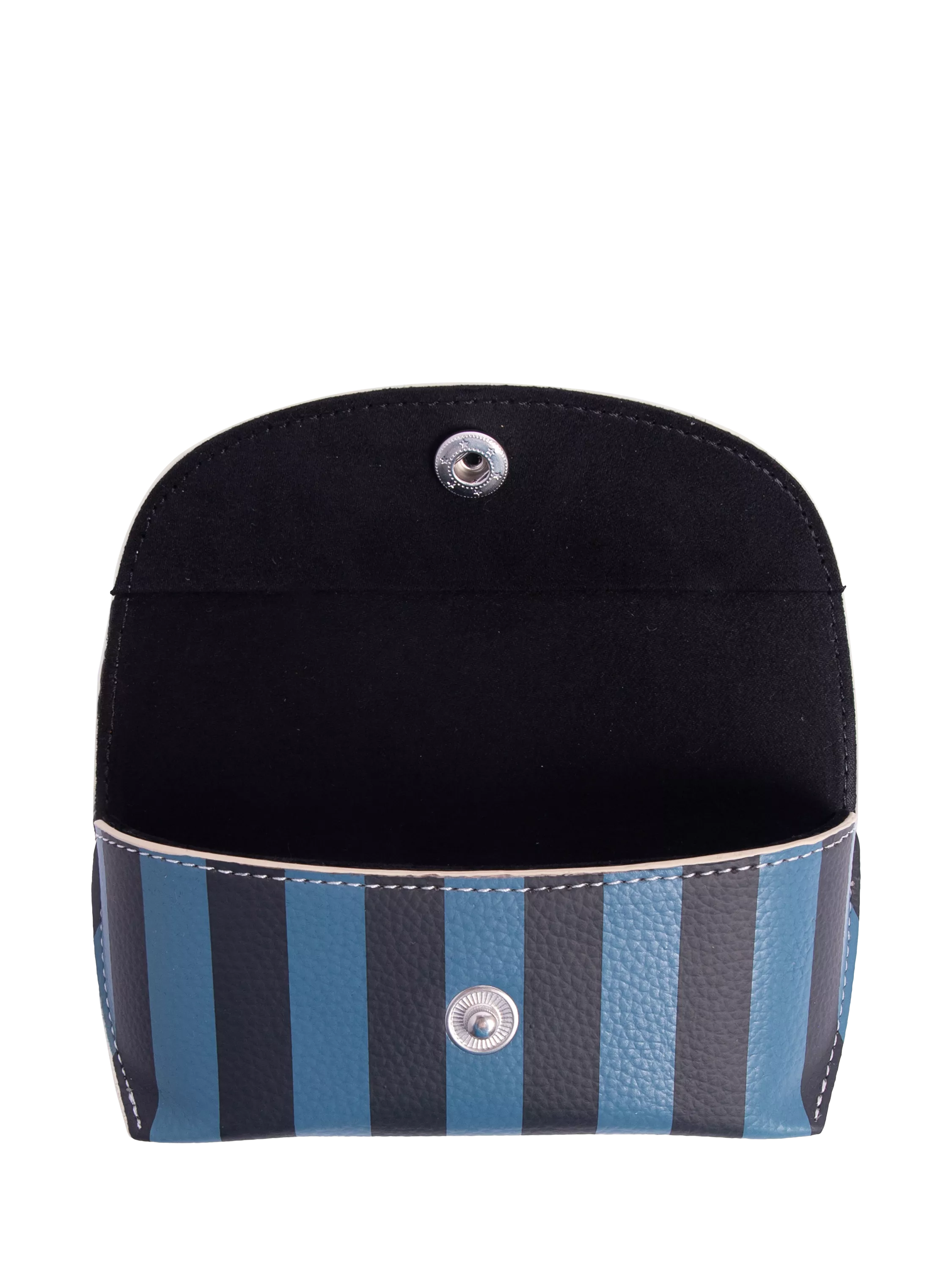 Gardner stripe faux leather glasses case, imported from the UK