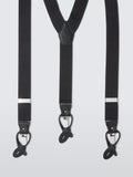 John Lewis braces button and clip black one size (British brand)