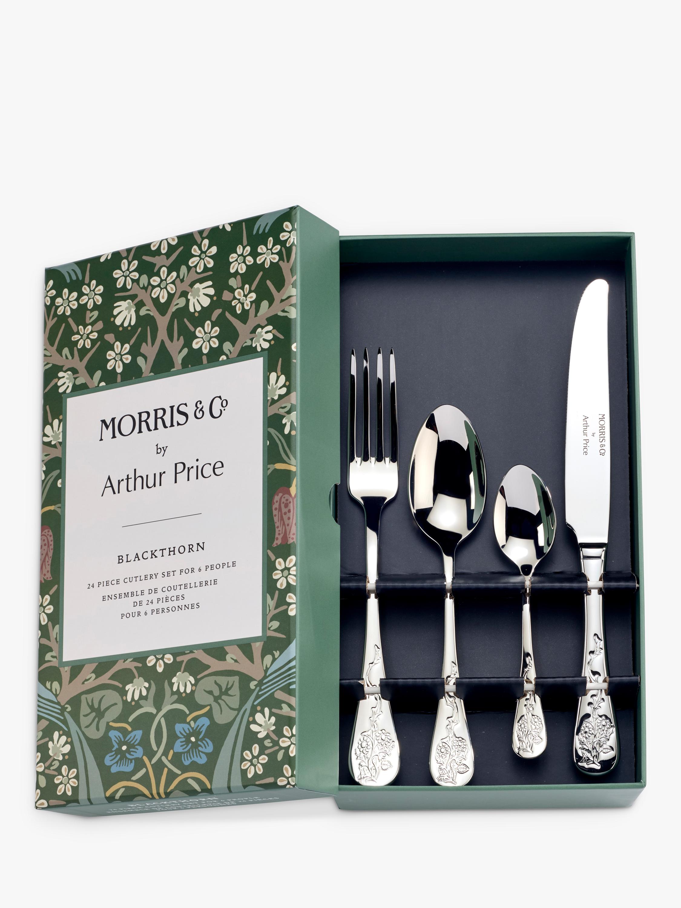 Morris & Co. Blackthorn cutlery set 24 piece, imported from the UK