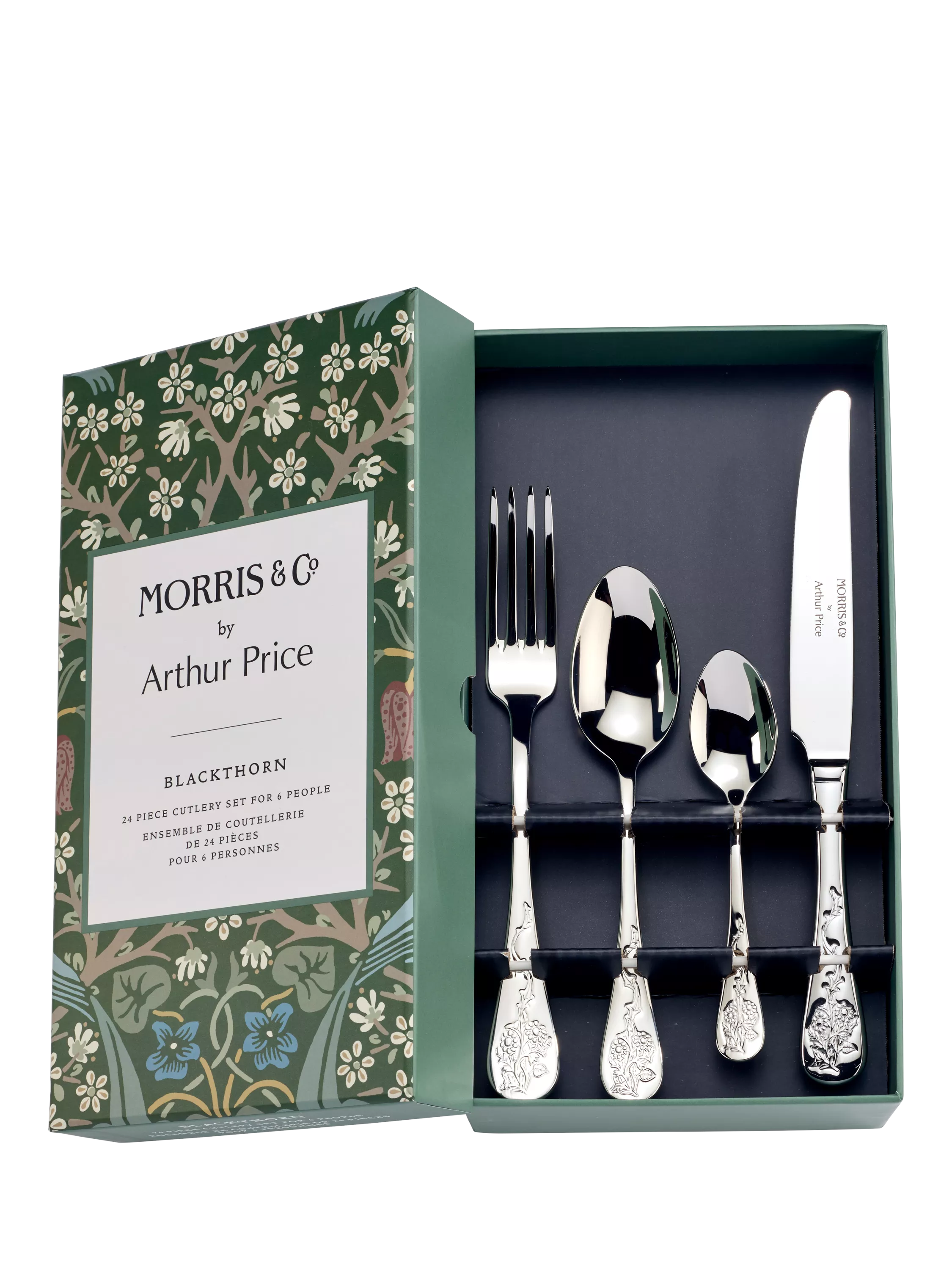 Morris & Co. Blackthorn cutlery set 24 piece, imported from the UK