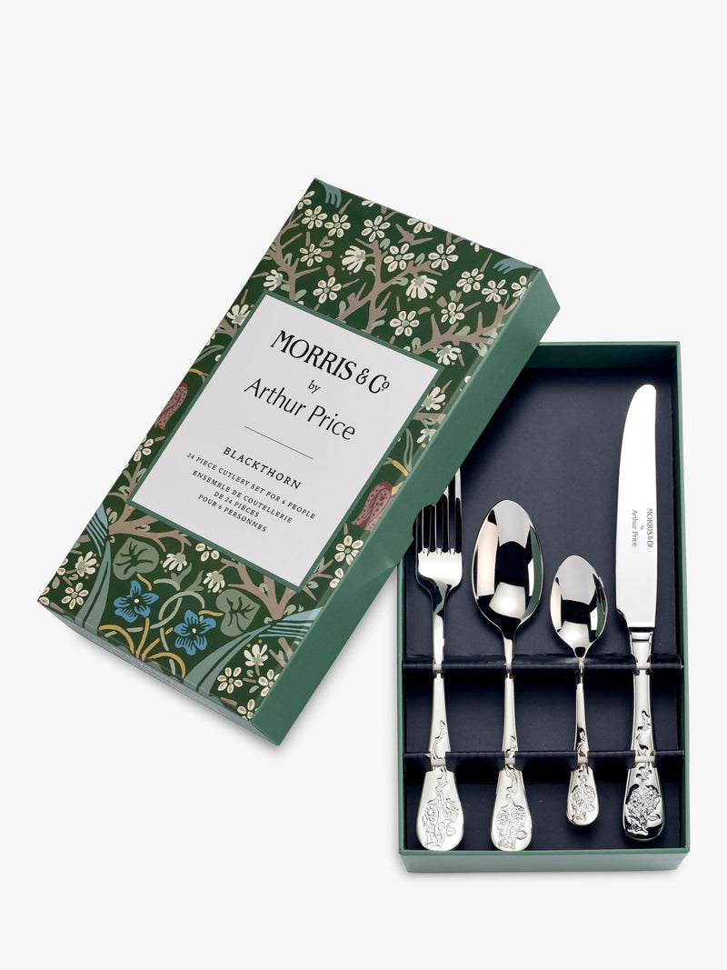 Morris & Co. Blackthorn cutlery set 24 piece, imported from the UK