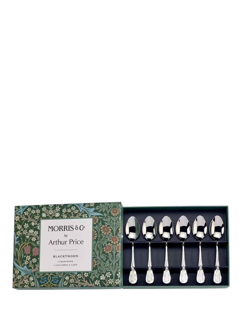 Arthur Price Blackthorn teaspoon set 6 pieces - British product