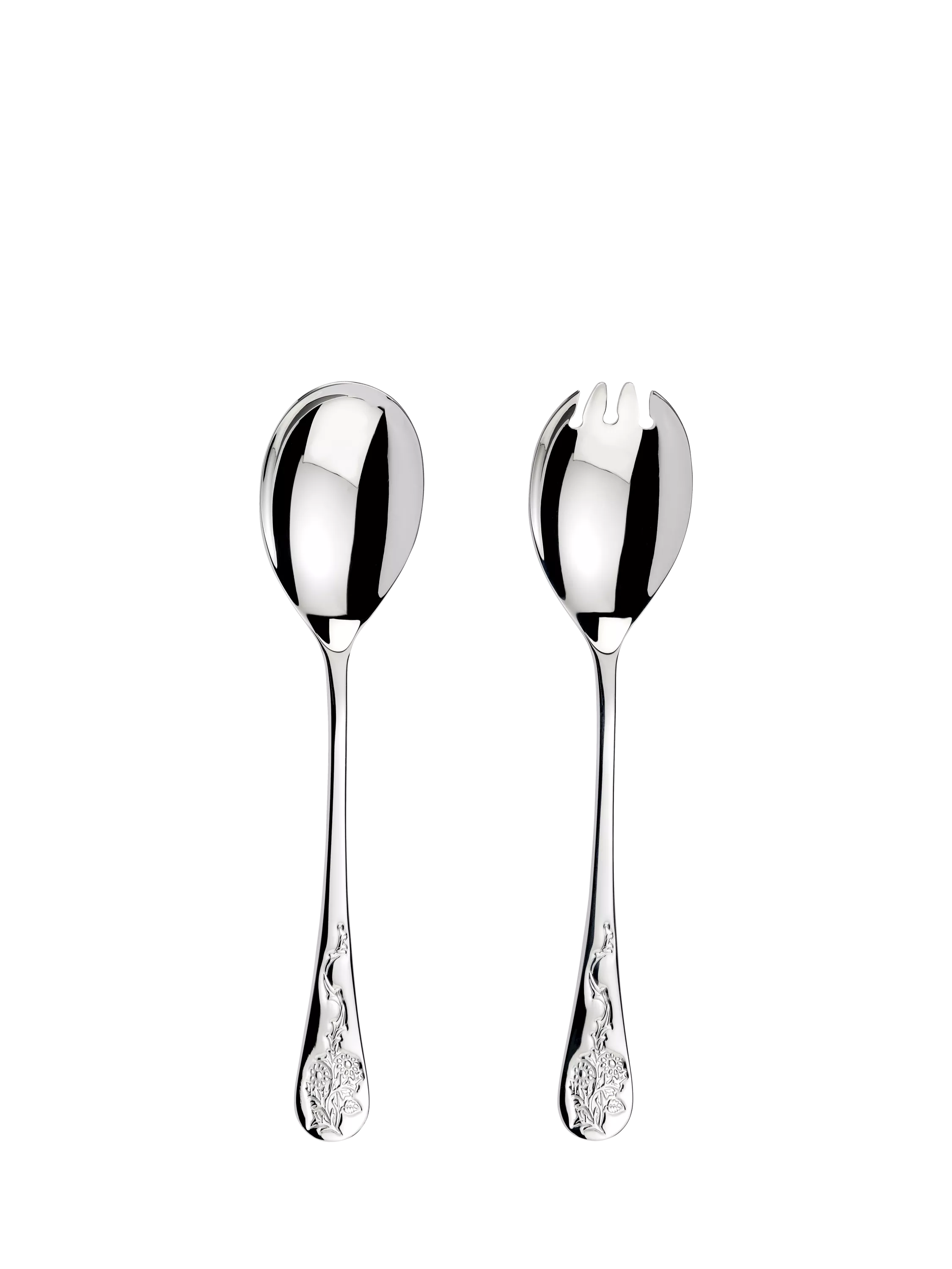 Morris & Co. Blackthorn stainless steel salad serving set (British brand)