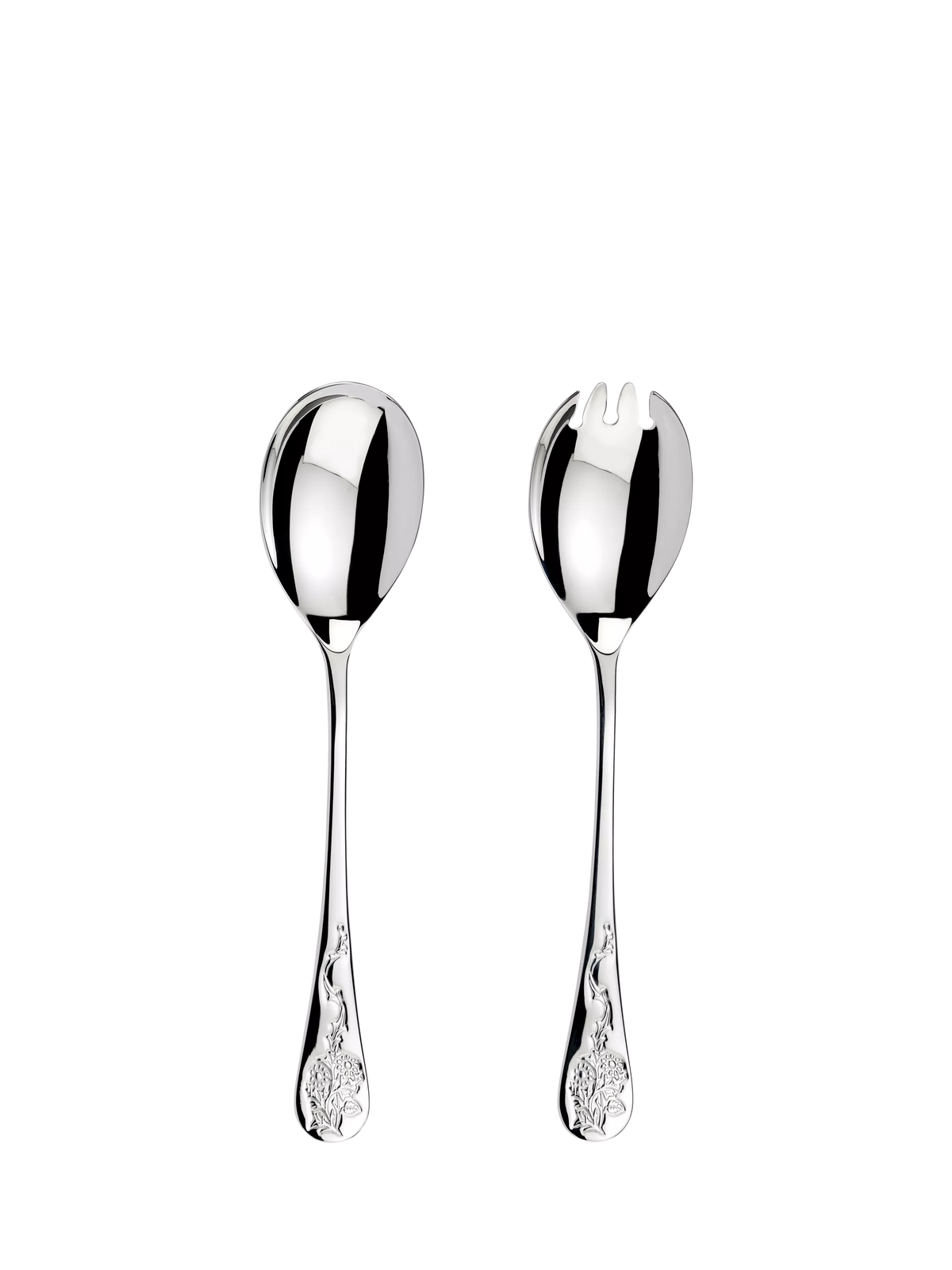 Morris & Co. Blackthorn stainless steel salad serving set (British brand)