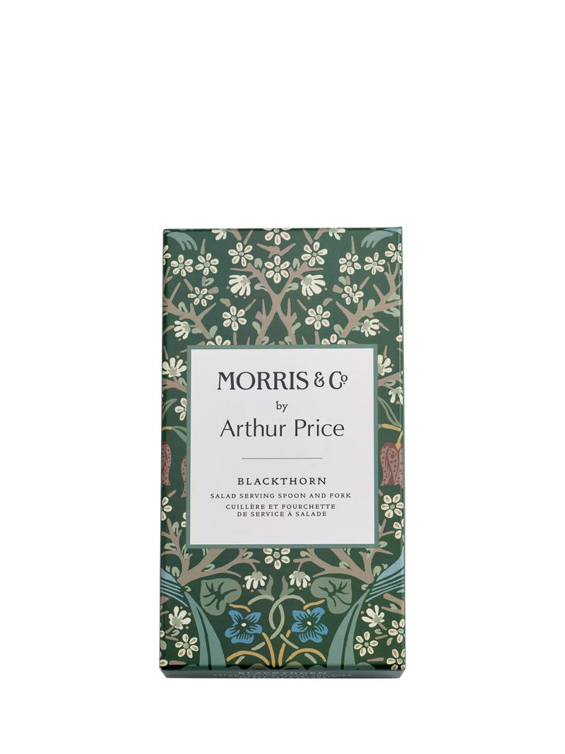 Morris & Co. Blackthorn stainless steel salad serving set (British brand)