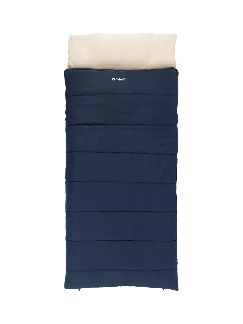 Outwell Contour Lux dual-season sleeping bag blue, UK version