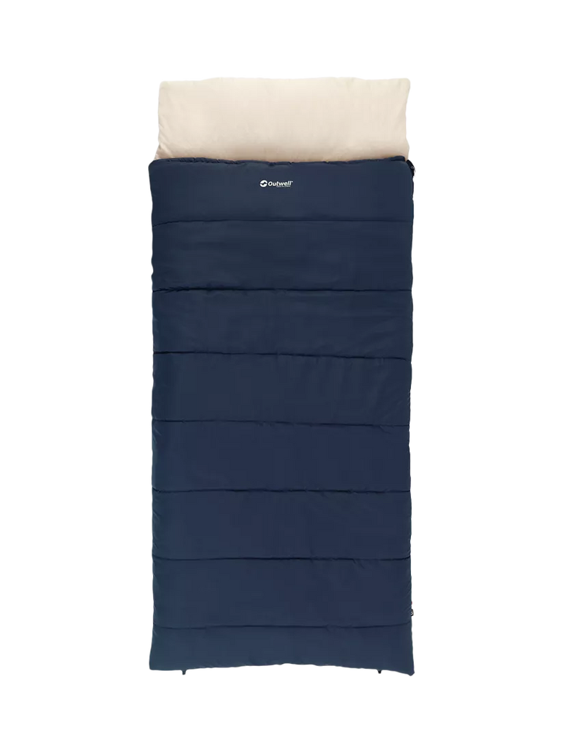 Outwell Contour Lux dual-season sleeping bag blue, UK version