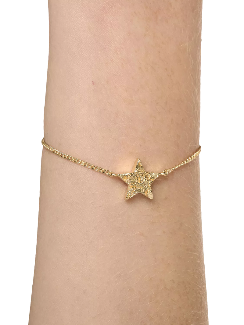 TUTTI star bracelet gold adjustable, imported from the UK
