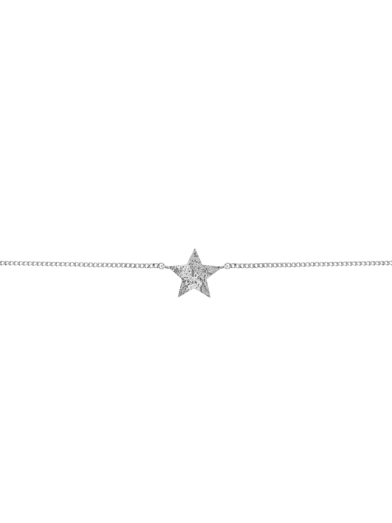 TUTTI star charm bracelet sterling silver plated brass - British product