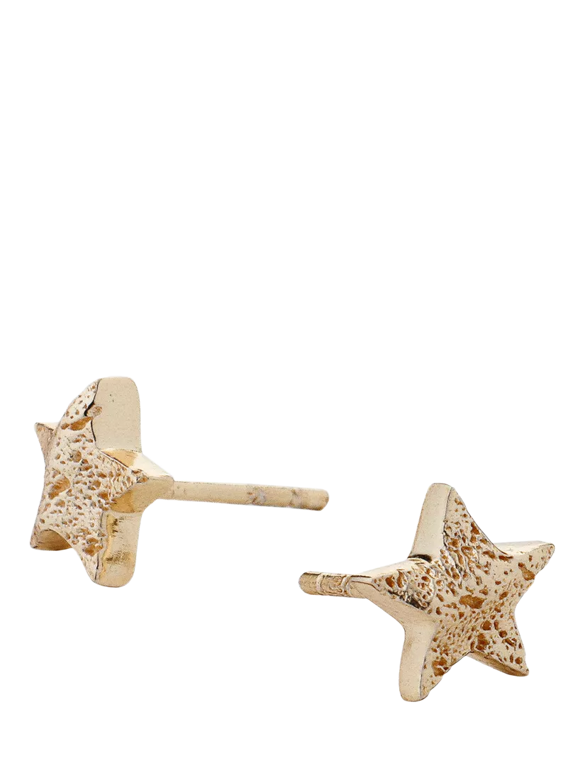TUTTI star stud earrings H0.80cm - British product