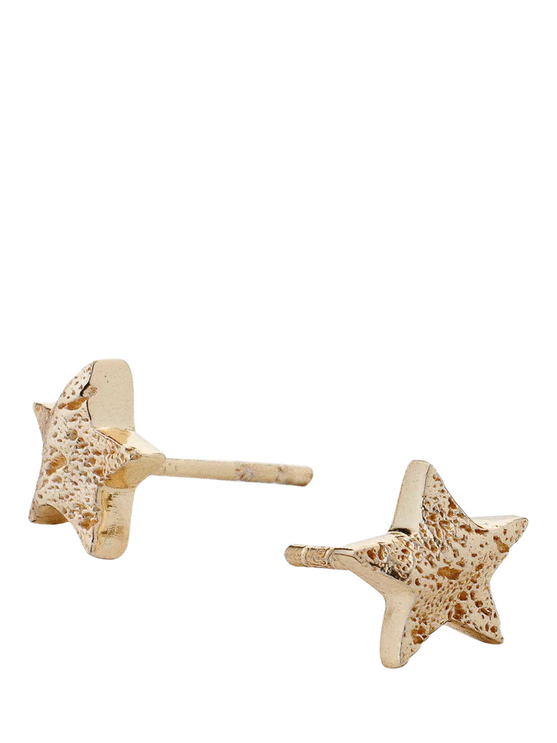 TUTTI star stud earrings H0.80cm - British product